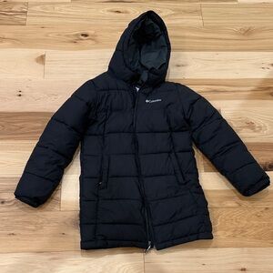 Columbia Black Hooded Winter Coat